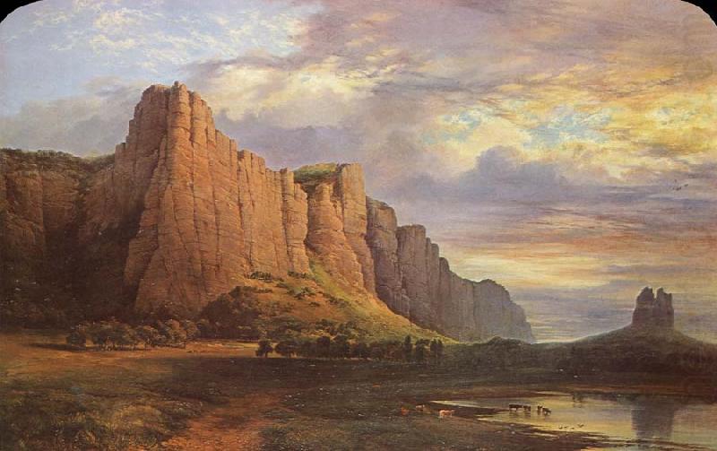 Nicholas Chevalier Mount Arapiles and the Mitre Rock china oil painting image